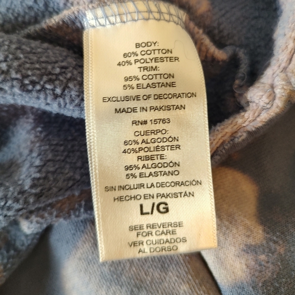 Champion Large Tie-Dye Cropped Hoodie Sweatshirt! - Picture 6 of 7